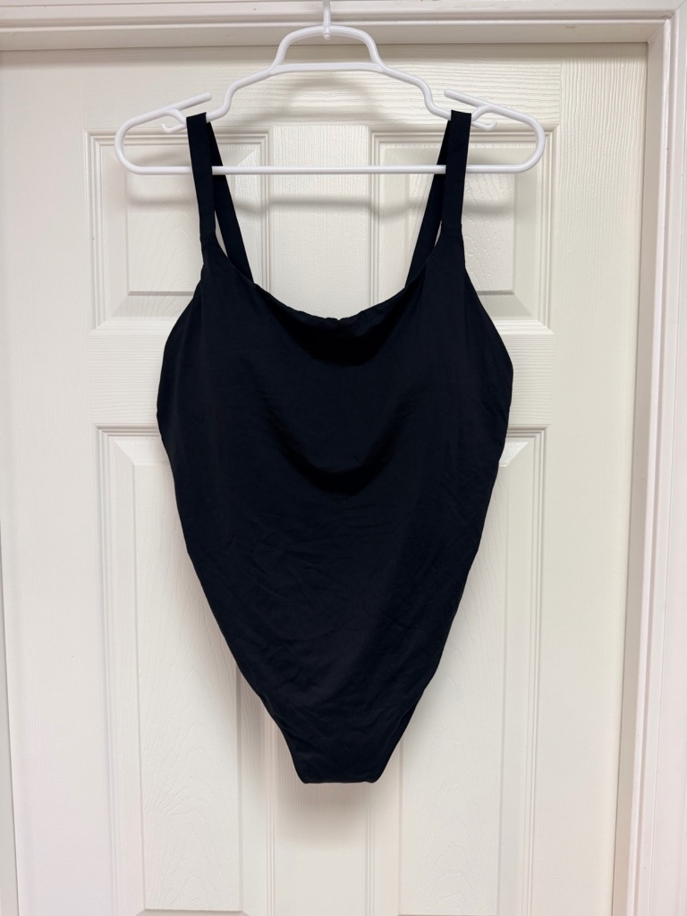 Athleta Black Scoop Neck One-Piece Swimsuit
